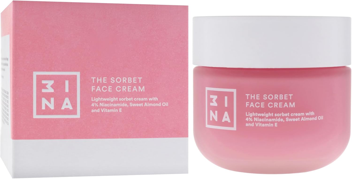 Thumbnail 2 de 3INA MAKEUP The Sorbet Face Cream alla niacinamide: crema viso idratante leggera con olio d’oliva e mandorle dolci