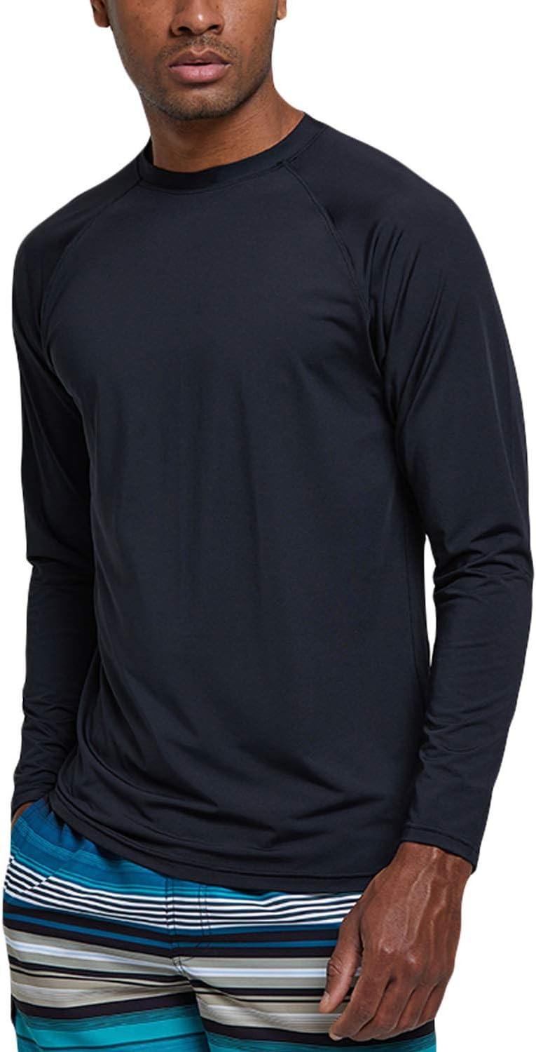 Thumbnail 1 de Men's Long Sleeve Swim Shirt Rash Guard, UPF 50+, Quick-Drying, Moisture-Wicking