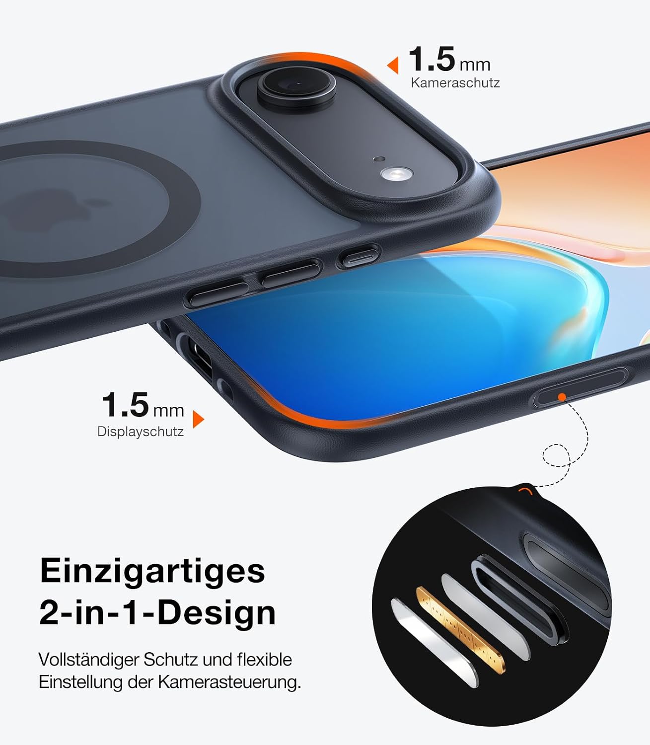 Thumbnail 6 de TORRAS Guardian-Mag iPhone 17 Air Hülle MagSafe Matt Schwarz