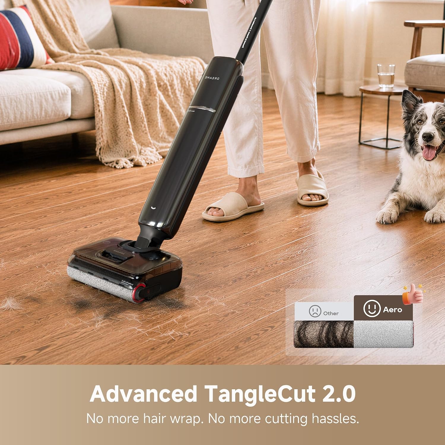 Detalle 1 de DREAME Aero Wet Dry Vacuum Mop, 25 kPa Suction and 180° Lie-Flat Design