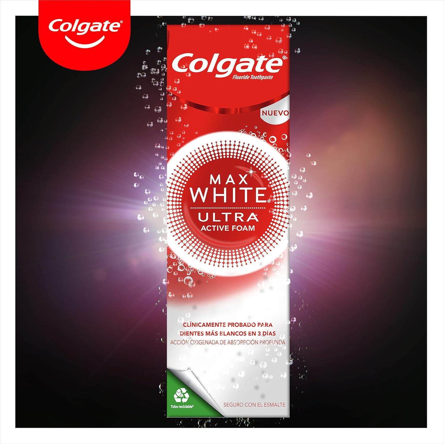 Thumbnail 11 de Colgate Max White Ultra Active Foam Blanqueador Dentífrico 🦷