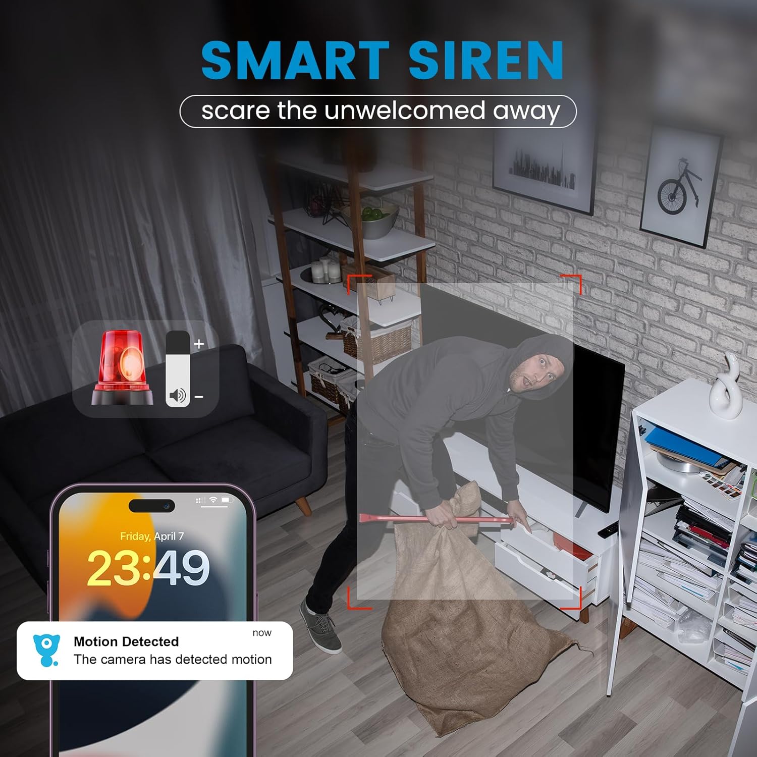 Detalle de litokam Little Elf Indoor Camera (2K) 360° Wi‑Fi Pet Camera with App Control, Two-Way Audio & IR Night Vision