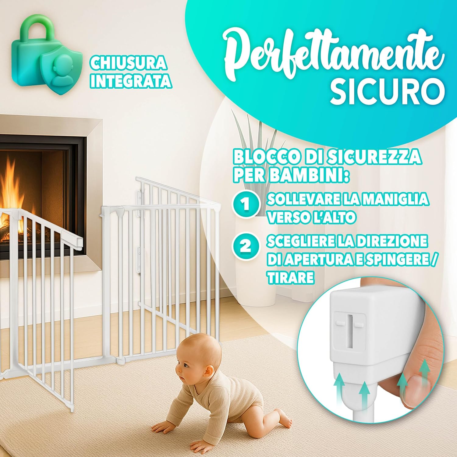 Thumbnail 2 de KIDUKU Barriera 360 cm Sicurezza Camino