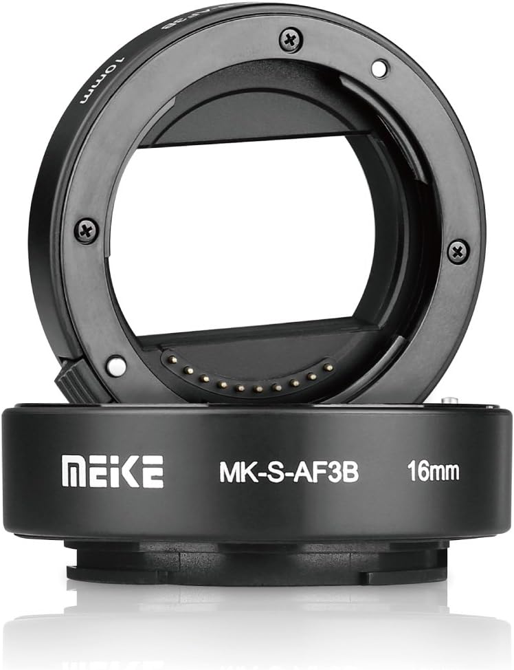 Detalle 2 de Meike MK-S-AF3B Macro-Verlängerungsrohr für Sony E-Mount mit AF-Unterstützung (10mm + 16mm)