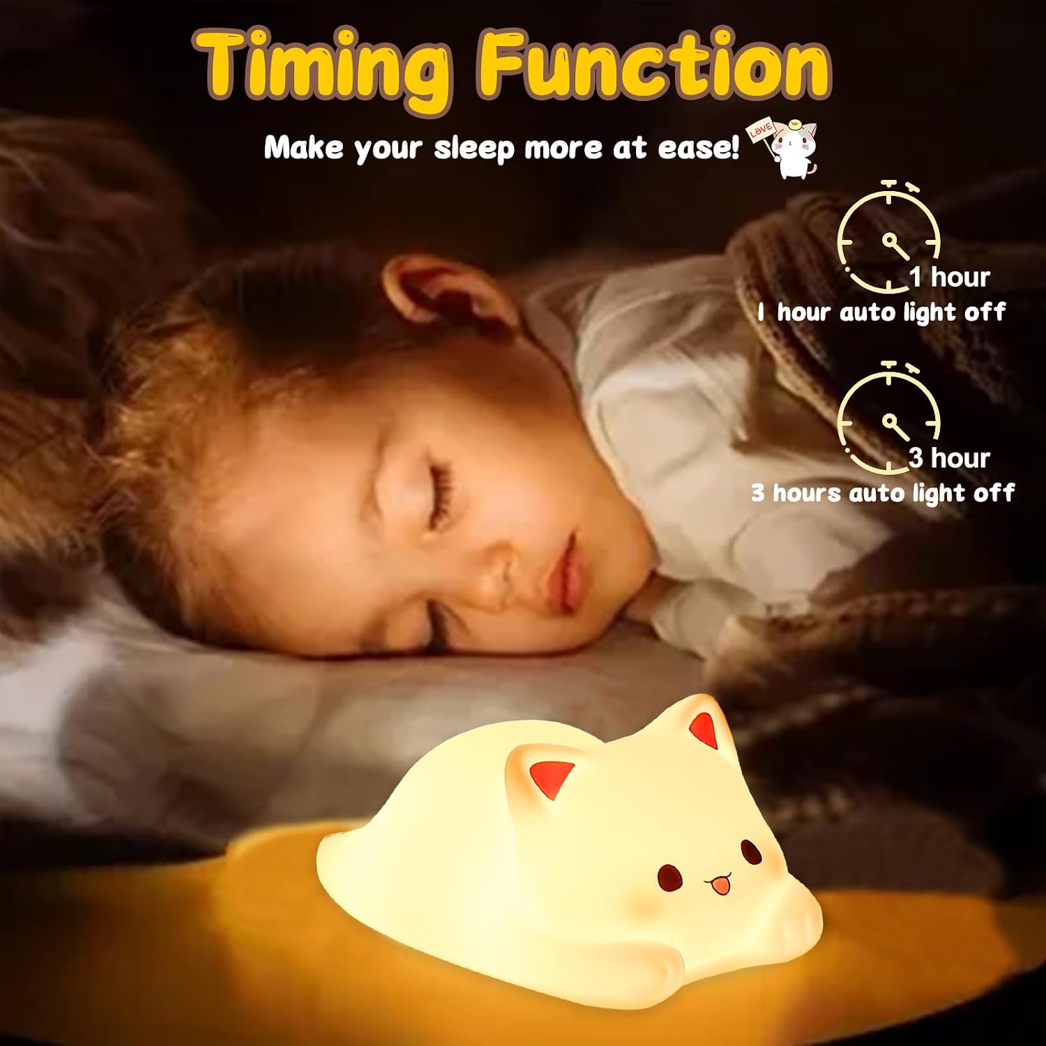 Thumbnail 3 de Tremdwoto Cat Night Light, 1 or 3 hour timer