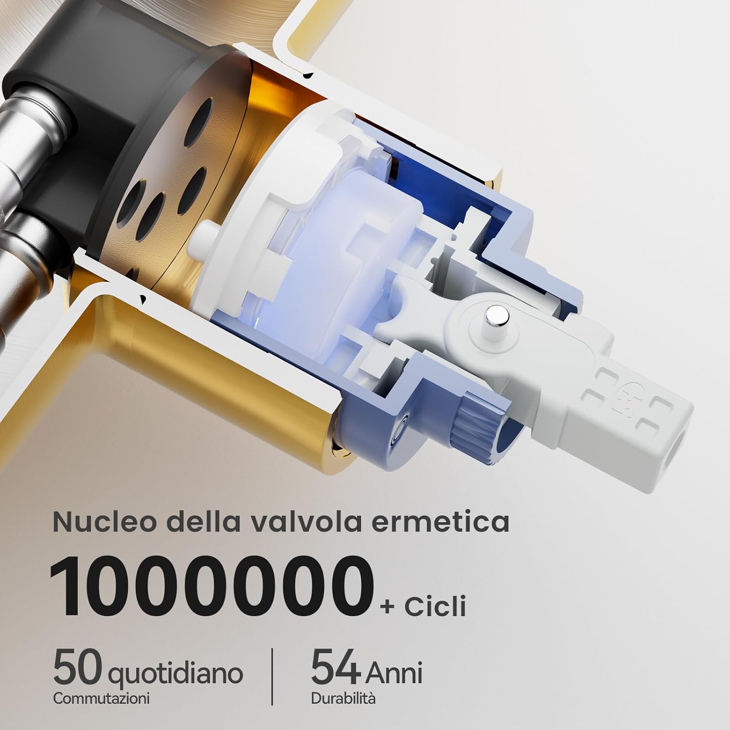 Thumbnail 5 de CECIPA Rubinetto cucina con doccetta estraibile e 2 modalità, finitura oro spazzolato
