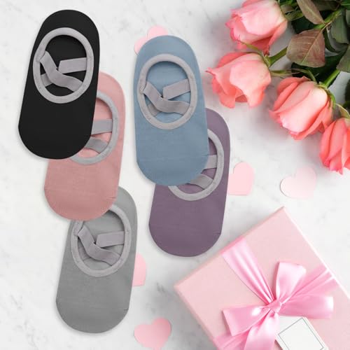 Thumbnail 6 de VEGCOO 5 Paia Calzini Antiscivolo Donna per Pilates, Yoga e Fitness – EU35-38, 5 Colori