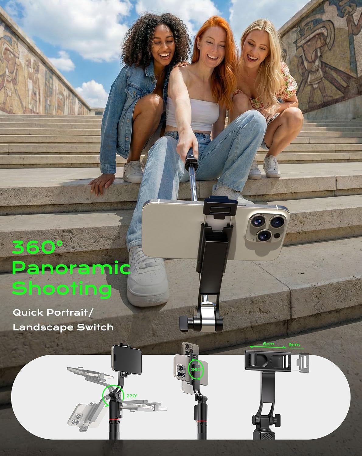 Thumbnail 6 de 170cm Phone Tripod & Selfie Stick