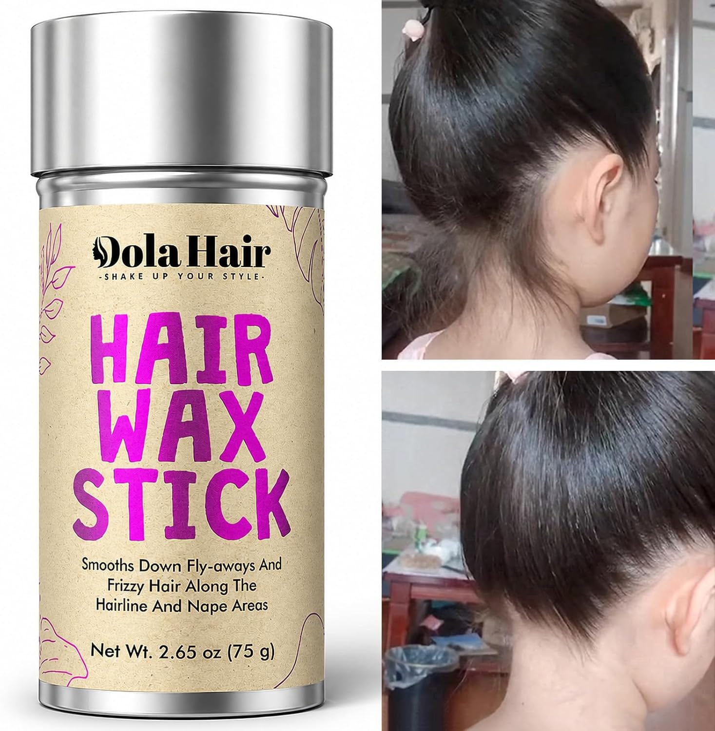 Detalle 2 de Dolahair 1 Pack of Wax+ 2 Bands Hair Wax Stick & Styling Accessories