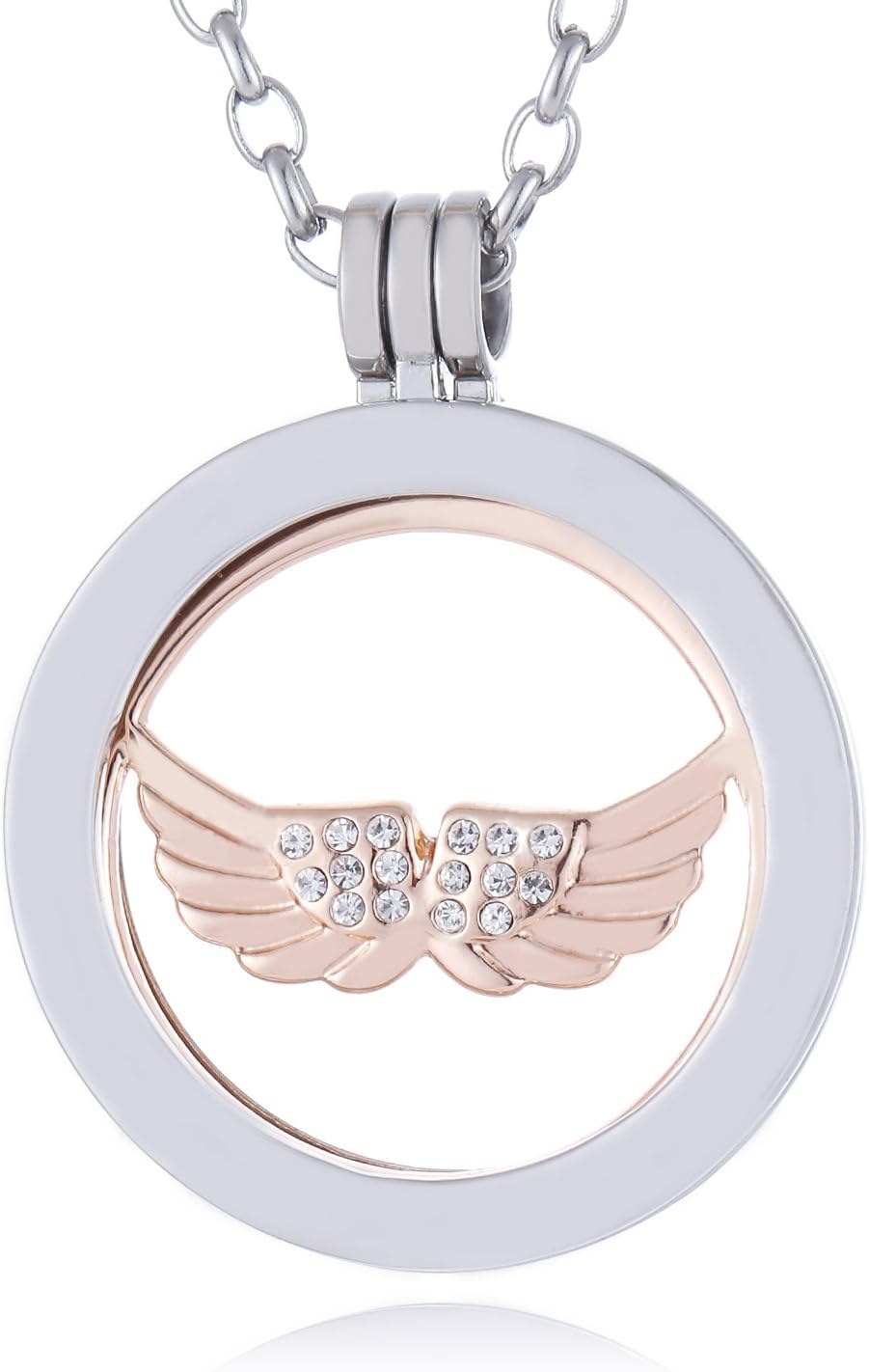 Detalle de Morella Collar 70 cm Coin 33 mm Acero Inoxidable