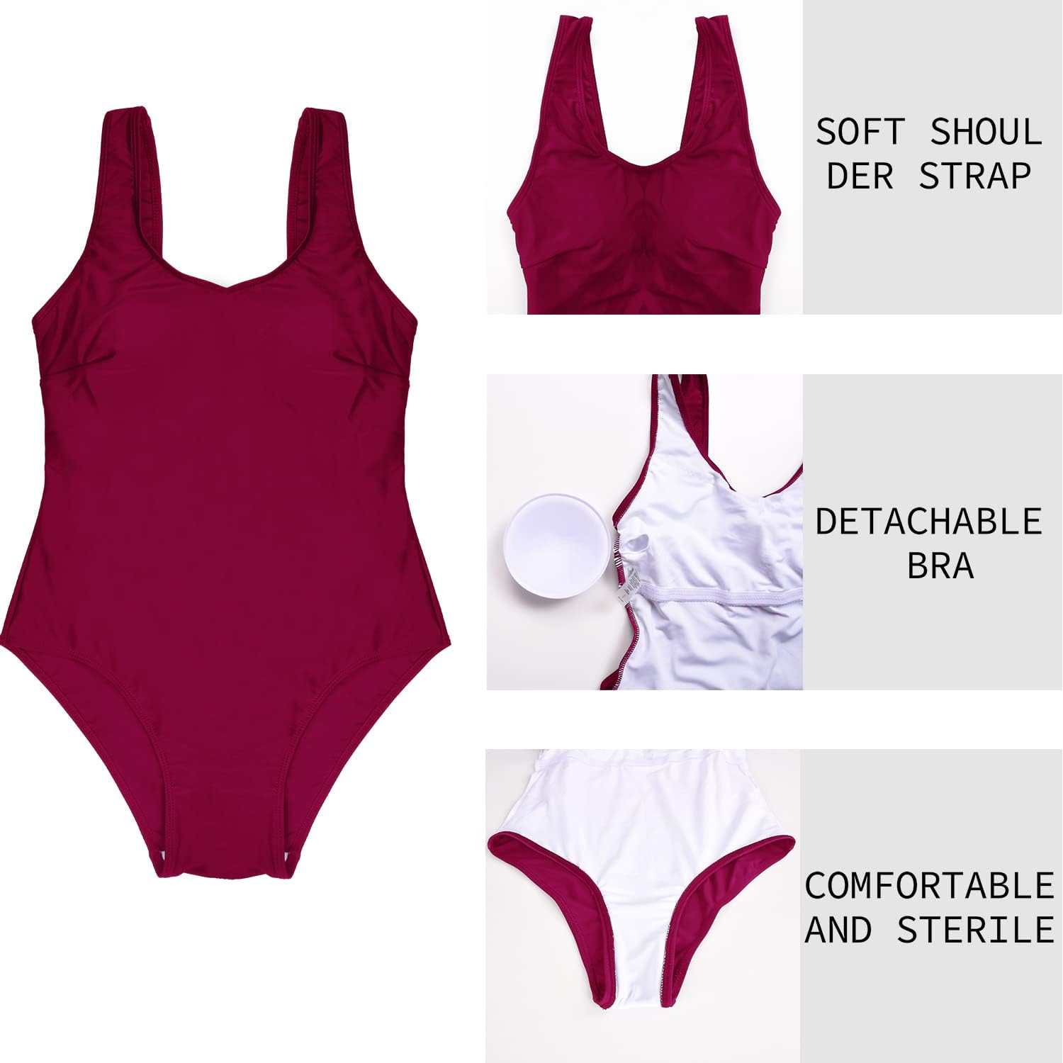 Thumbnail 2 de Costume da bagno one-piece heekpek Gradienty Tie Dye: stile seducente e comfort con push-up