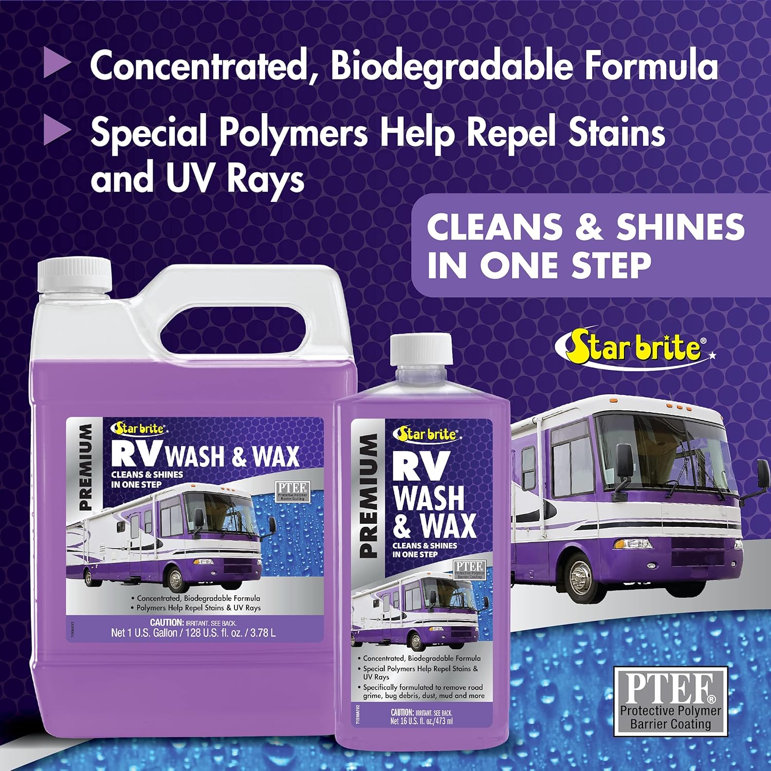 Detalle de STAR BRITE 071500N RV Wash & Wax Concentrate with UV Protection