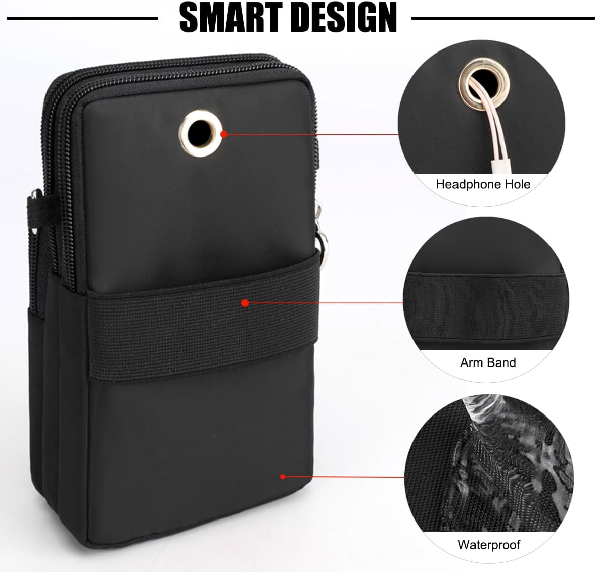Thumbnail 6 de DuoLmi waterproof crossbody phone pouch bag for women (nylon wrist bag for iPhone & Samsung)
