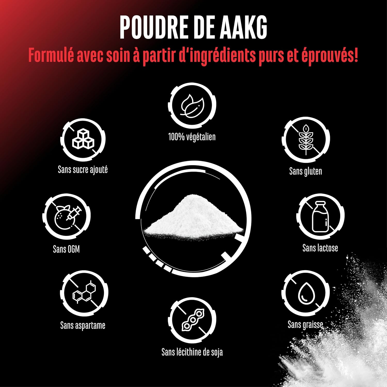Thumbnail 3 de AAKG 500 g L-Arginine Alpha-Cétoglutarate