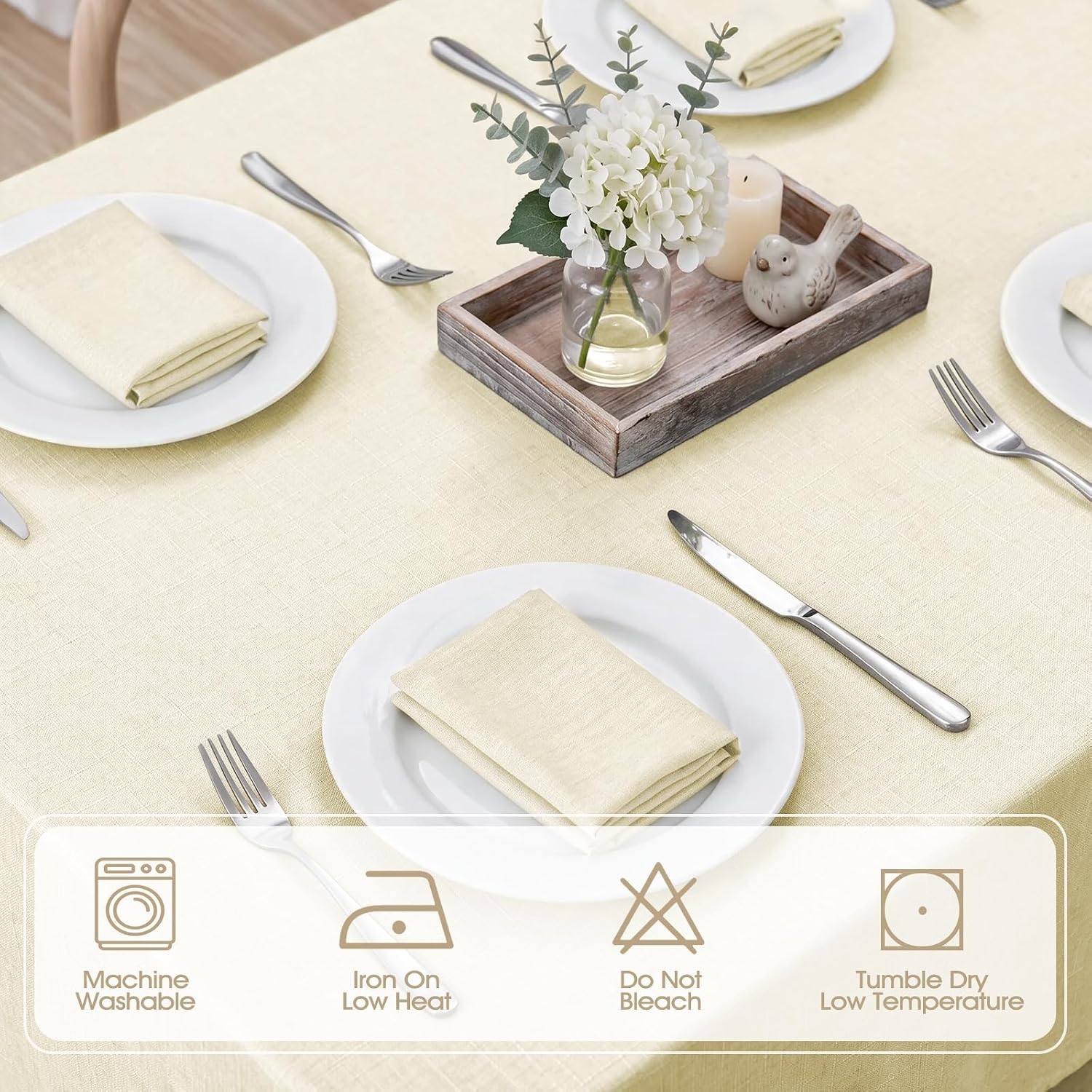 Thumbnail 4 de Veblandy Rectangle Tablecloth 60x104 inch 🍽