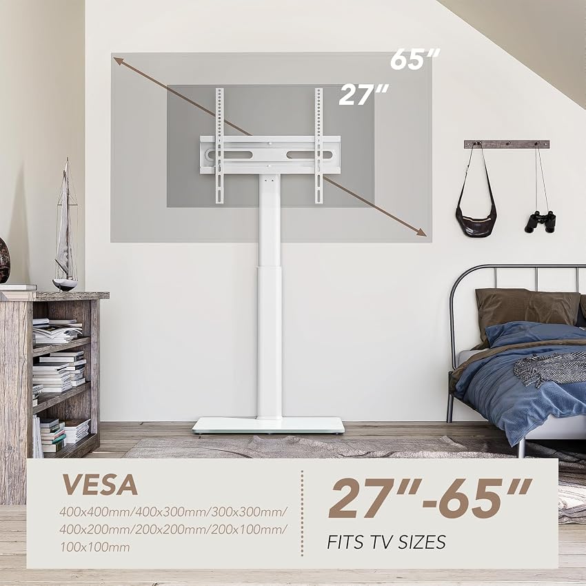 Detalle 2 de AX WABER TV Floor Stand 9-Level Height, 70° Tilt