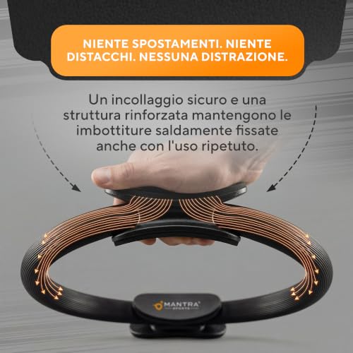Detalle de Cerchio Pilates Ring Fit di MANTRA SPORTS – Anello Pilates da 33 cm per cosce interne, pavimento pelvico e allenamento domestico
