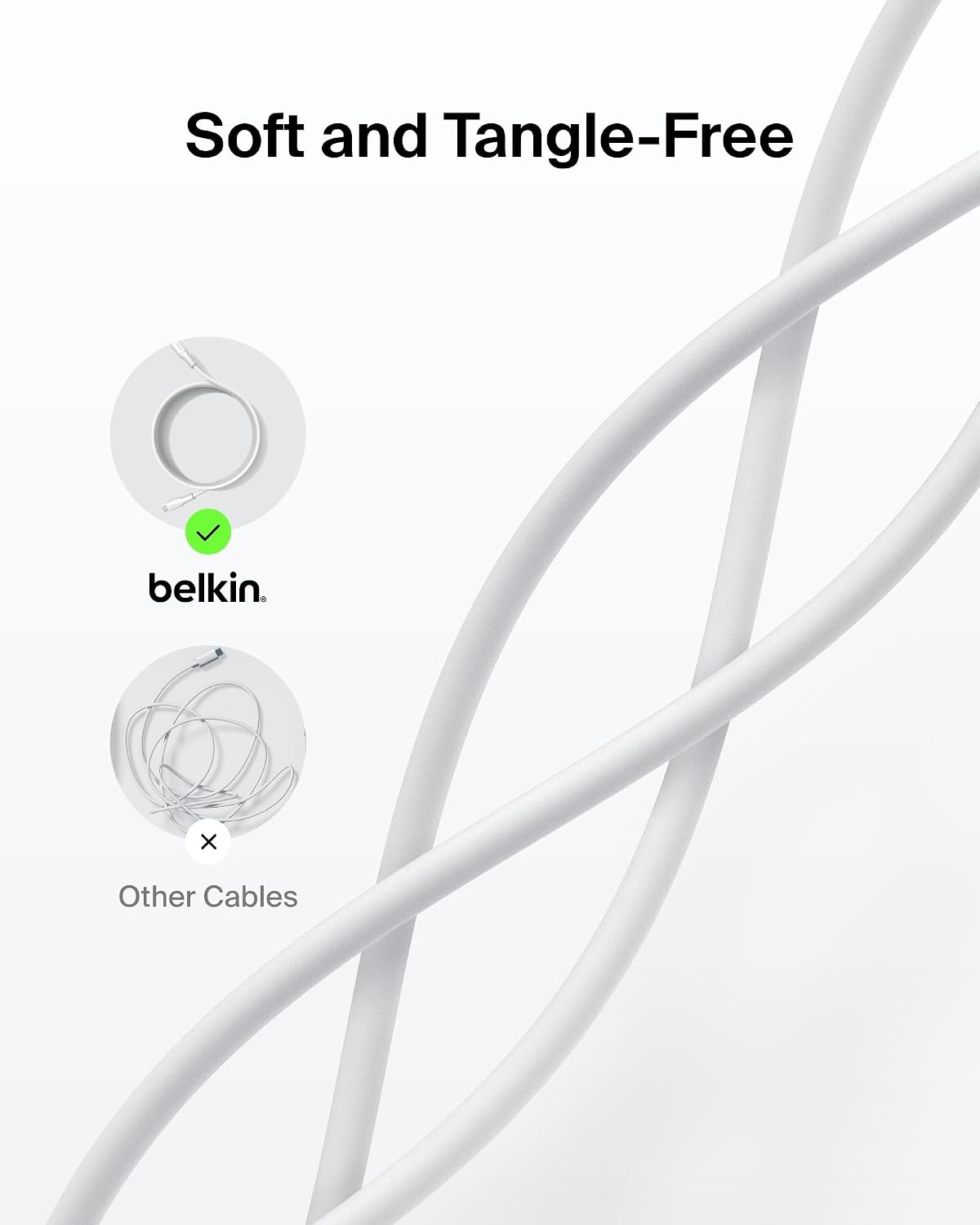 Thumbnail 4 de Belkin Eco Braided USB-A to USB-C Cable 3.3 ft 15W 🔌