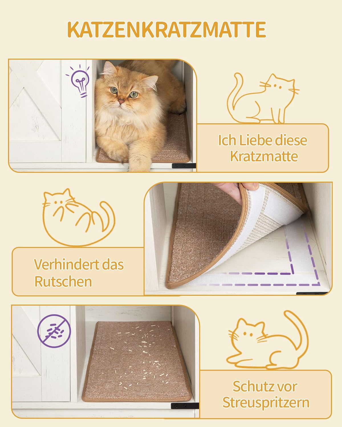 Thumbnail 5 de Hzuaneri Katzenschrank 100 x 55 x 63 cm