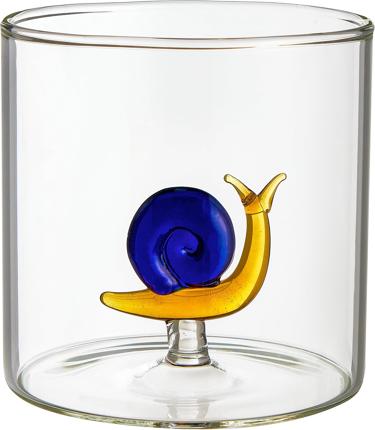 Detalle 2 de Baroni Home Set da 6 bicchieri in vetro borosilicato da 32 cl con animali, lavabili in lavastoviglie