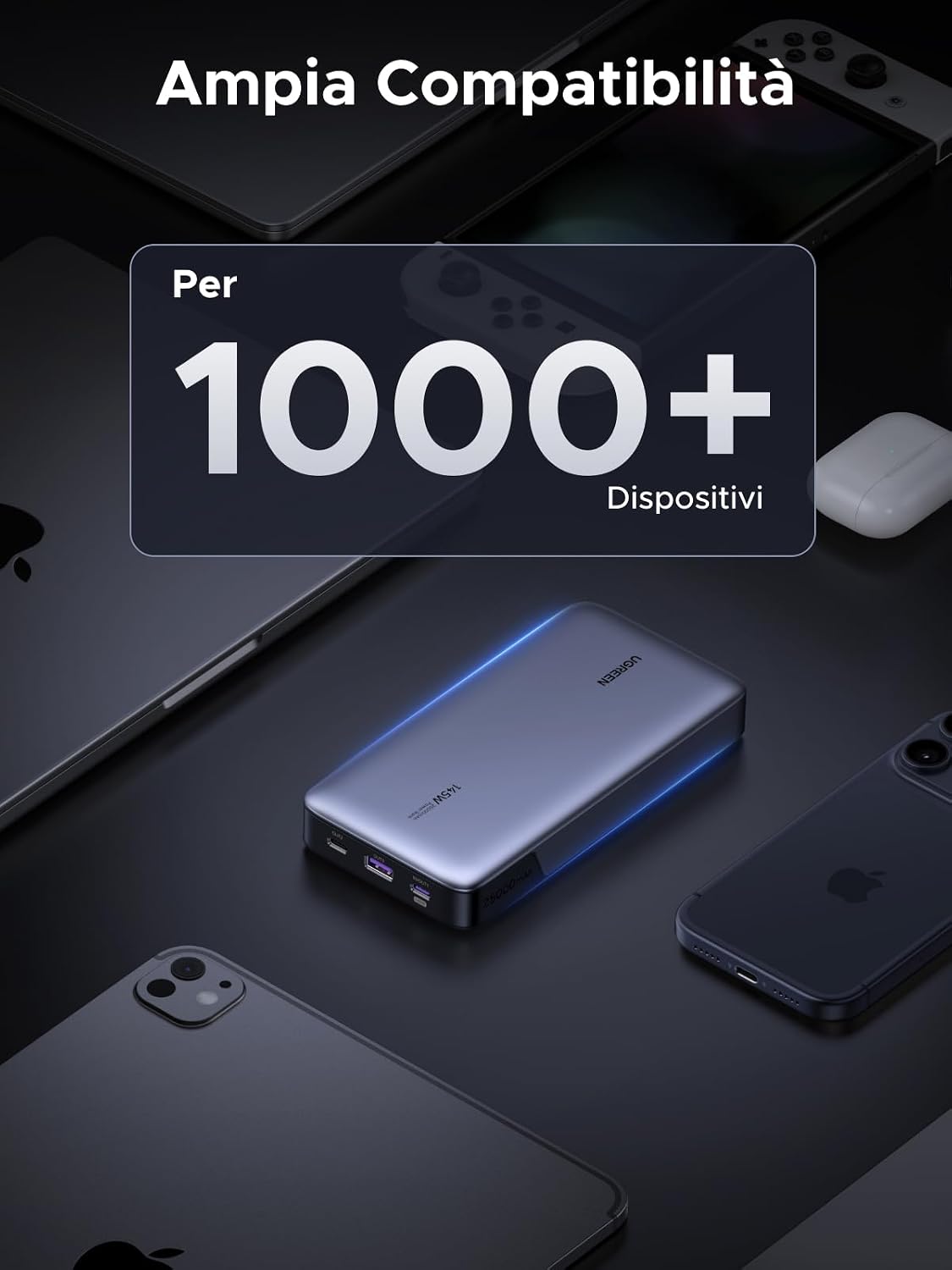 Thumbnail 6 de UGREEN Nexode 145W Power Bank da 25000mAh: ricarica rapida USB-C PD 140W e 3 porte per viaggi