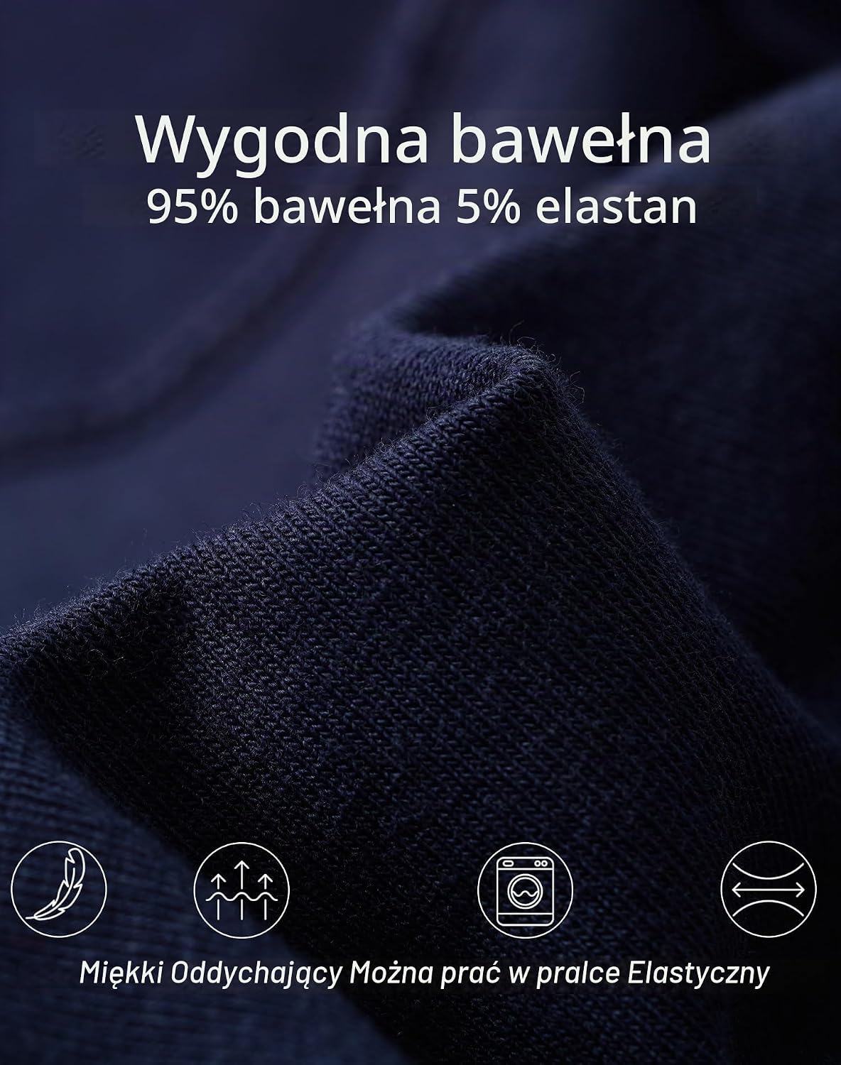 Detalle 1 de INNERSY długie bokserki męskie z bawełny, 3 sztuki, fason retro