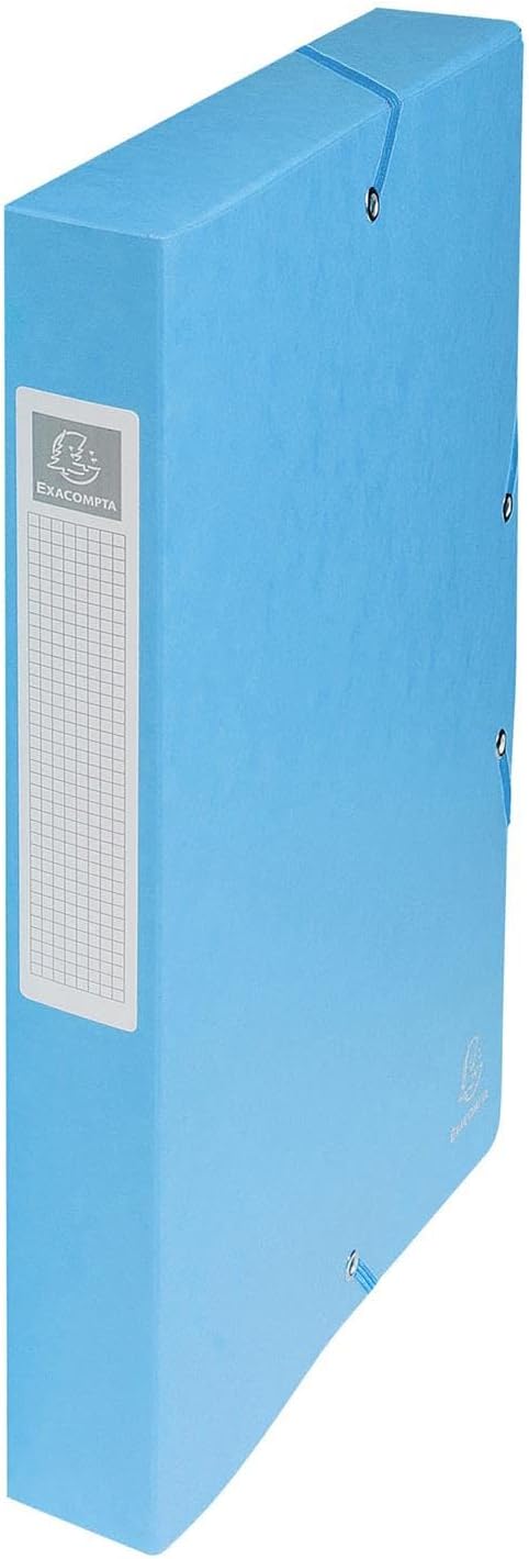 Detalle de Exacompta Exabox 50400E : 8 boîtes de classement avec élastiques pour documents A4