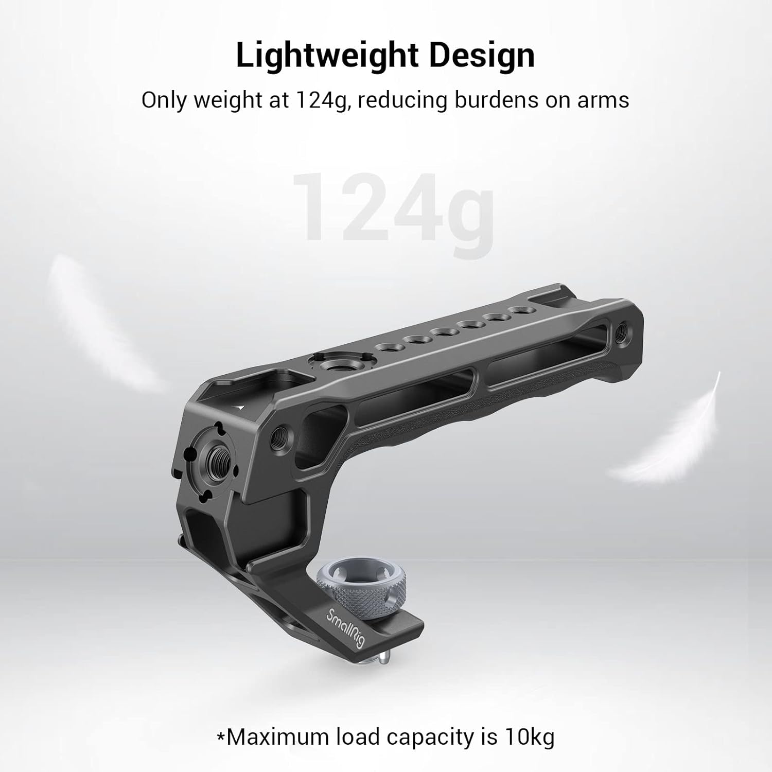 Thumbnail 2 de SmallRig Top Handle mit 3/8“-16 Locating Schraube für ARRI 3765 – oberer Griff für Kamera-Cage, 5 Cold-Shoe-Adapter (3765, Lite 124 g)
