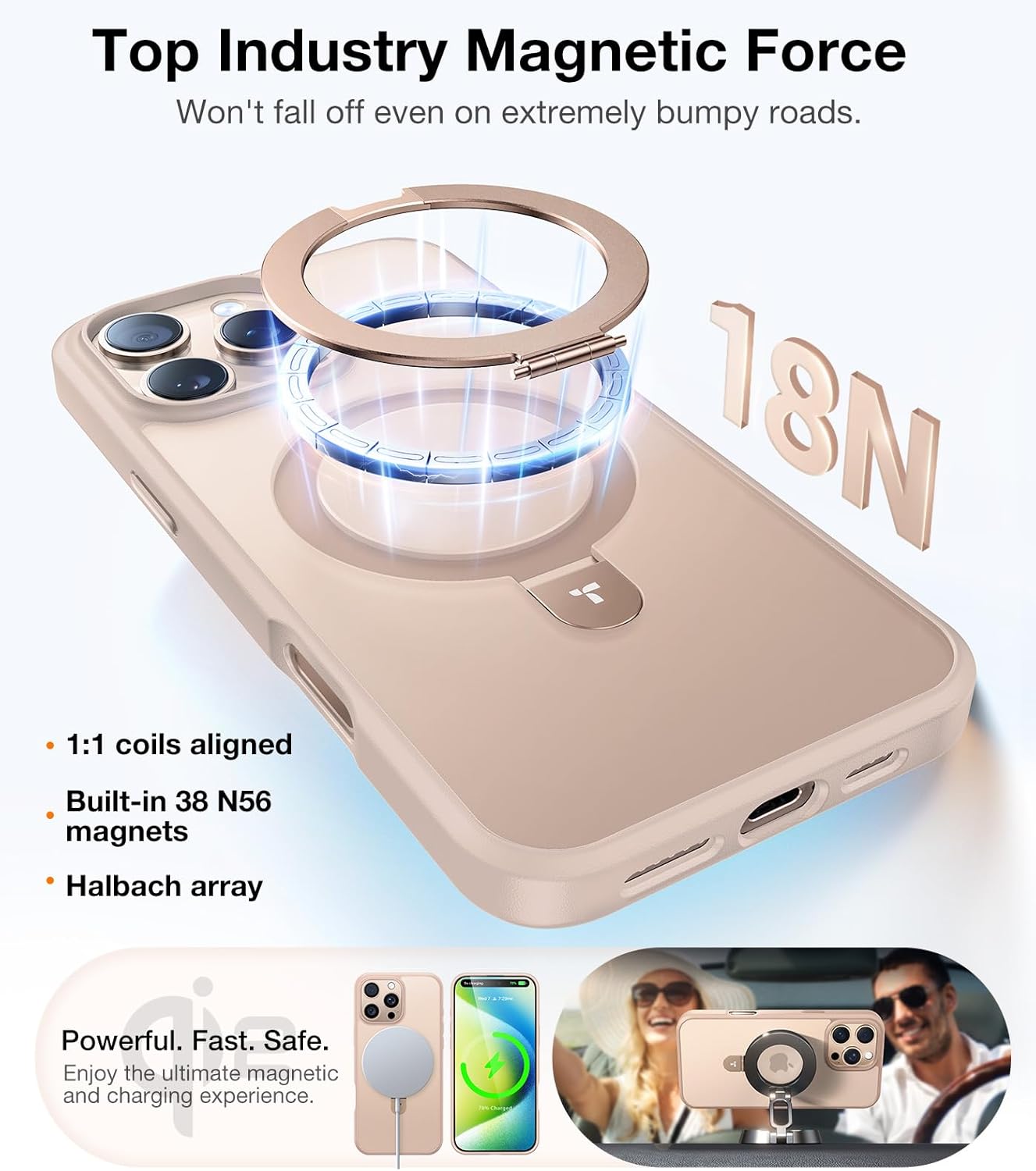 Detalle de TORRAS Desert Titanium iPhone 16 Pro Max Case 6.9