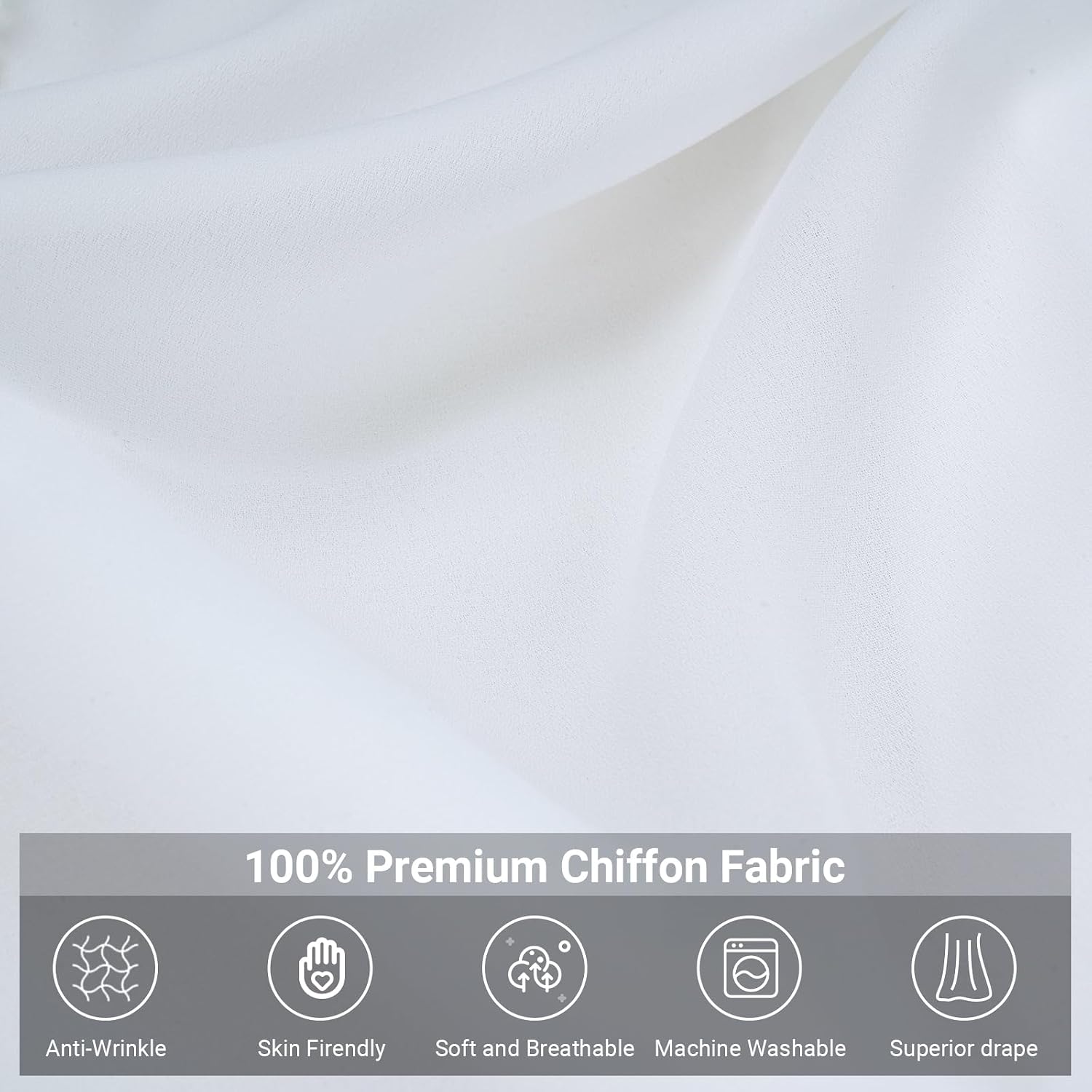 Detalle 2 de OldPAPA Bed Canopy, White Hanging Mosquito Net, 240 cm