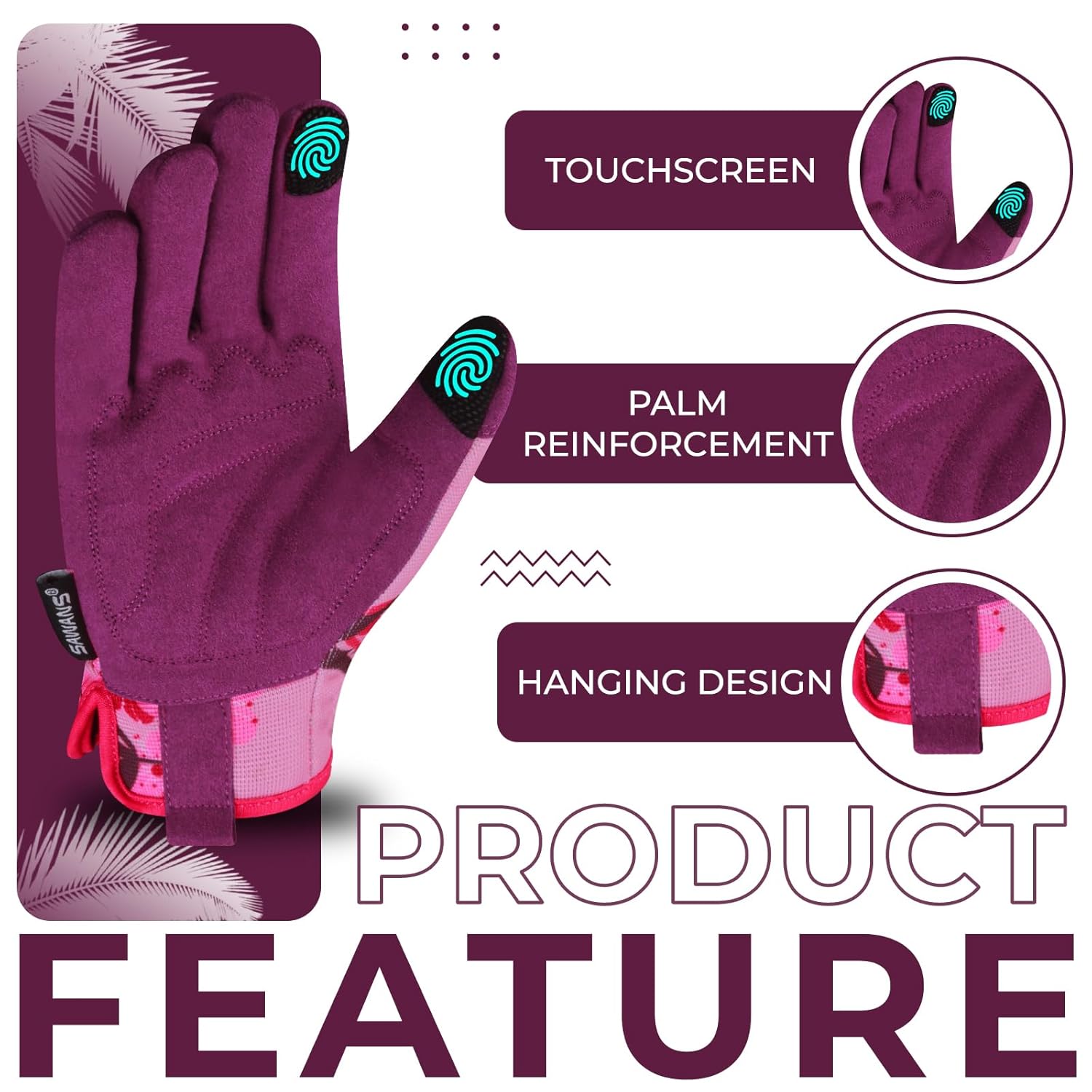 Thumbnail 2 de SAWANS touchscreen gardening gloves S