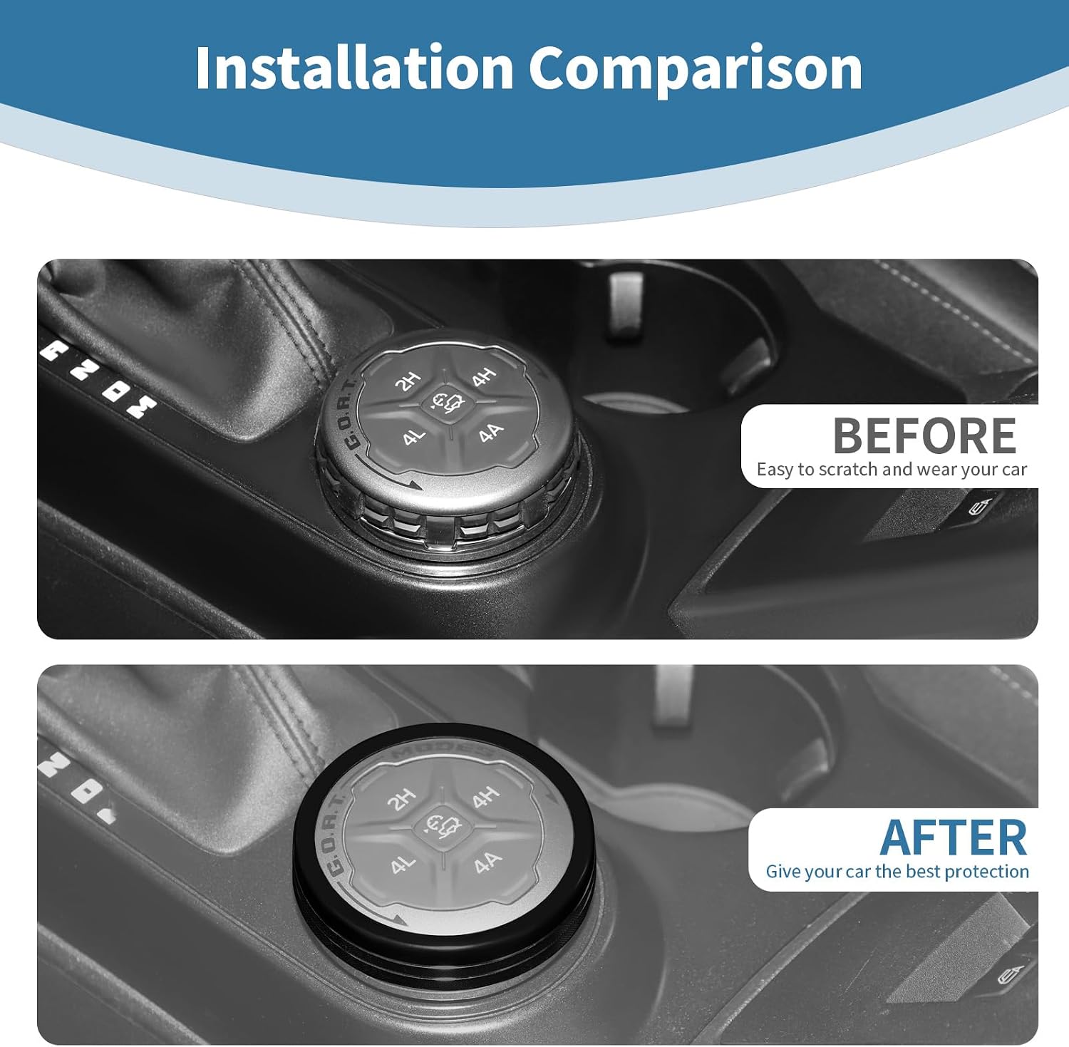 Detalle 2 de PDKLIN 4WD knob trim ring aluminum