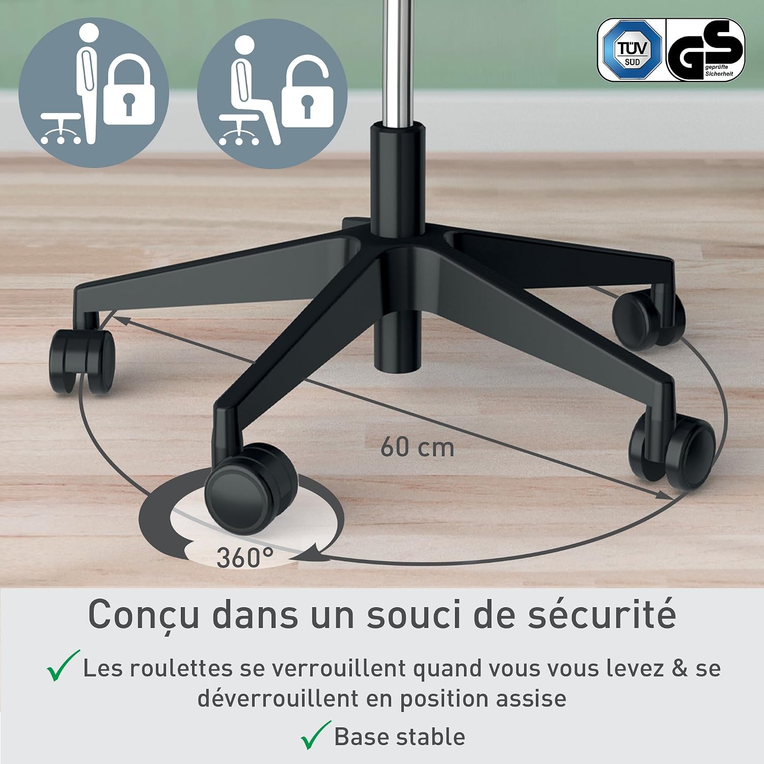 Thumbnail 6 de Leitz Ergo Tabouret ergonomique 46–59 cm