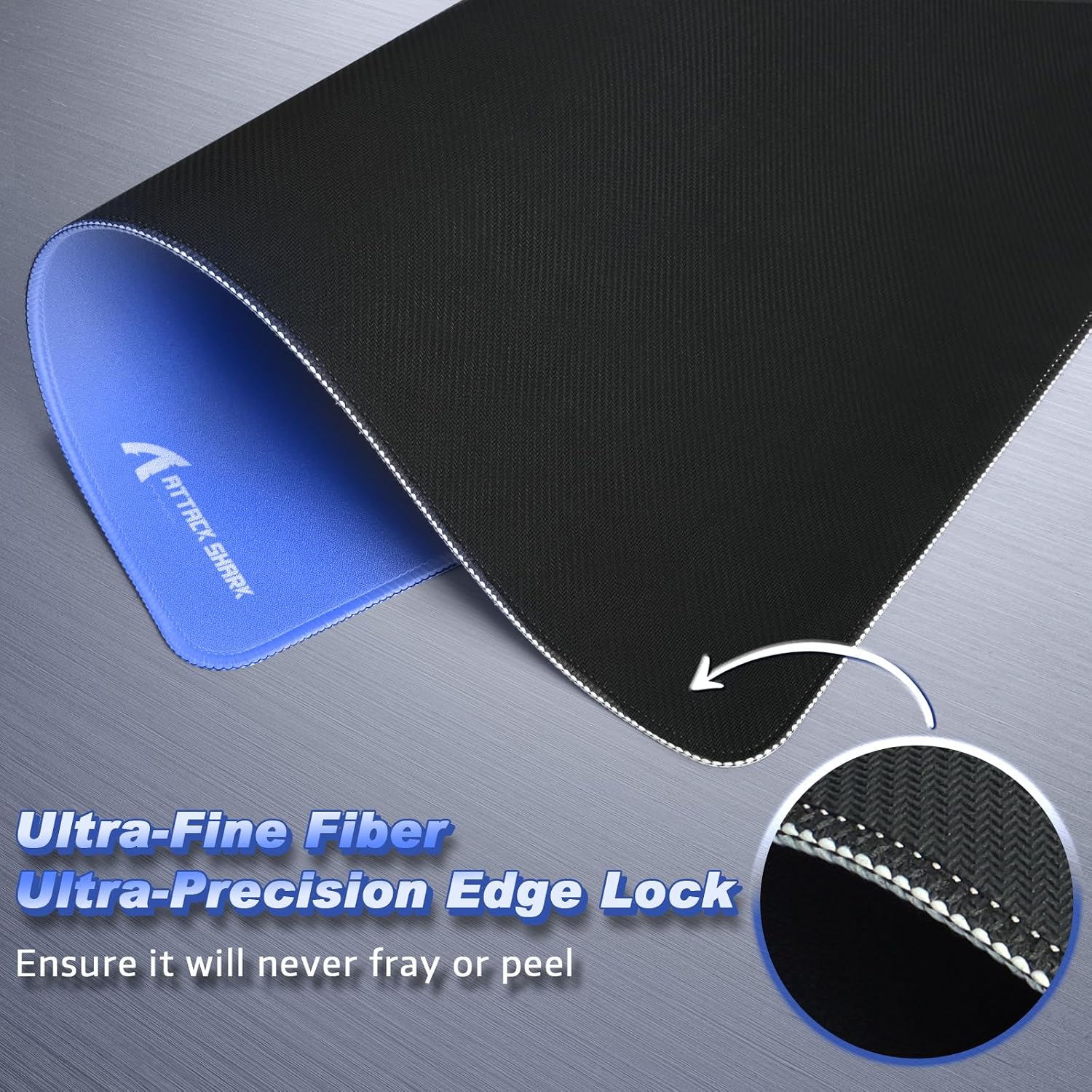 Detalle de ATTACK SHARK CM02 gaming mouse pad 450x400mm