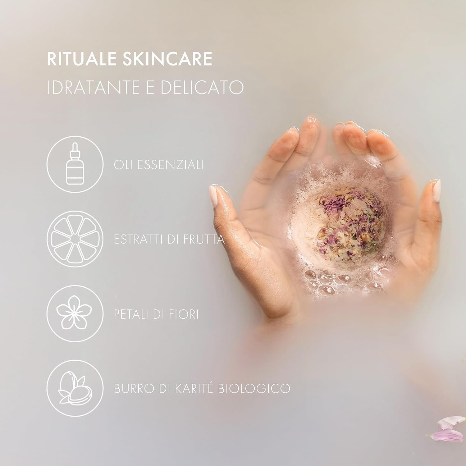 Detalle de Satin Naturel Cofanetto 4 Bombe da Bagno BIO – Lusso Vegan per Lei, Regalo Benessere