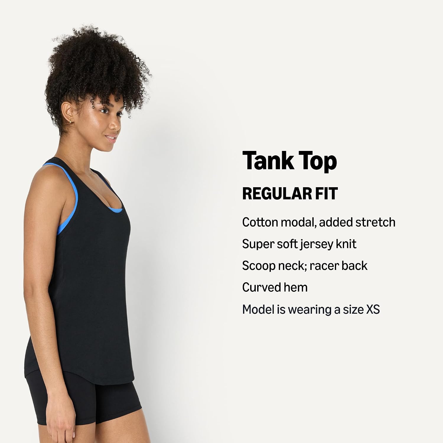 Detalle 2 de Amazon Essentials Women's Active Soft Cotton Modal Tank Top (Relaxed Fit, Racerback)