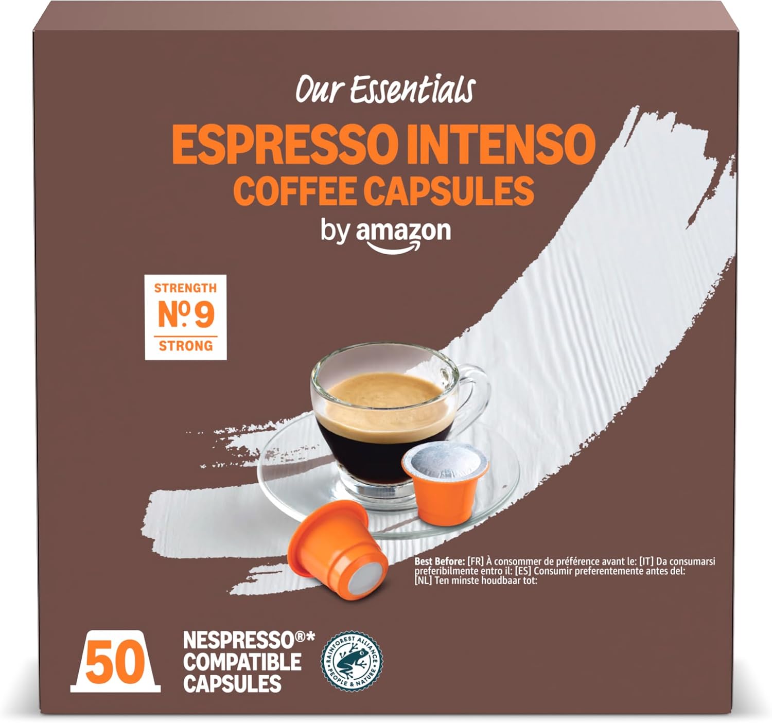 Detalle 2 de Amazon Espresso Intenso Cápsulas Nespresso, Tueste Oscuro, 100u