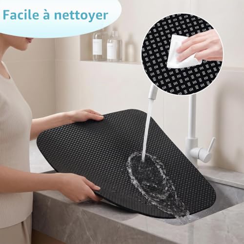 Thumbnail 5 de TranRantic Tapis Anti Vibrations 60 x 60 cm pour Machine à Laver (Noir) – stabilité et protection du sol