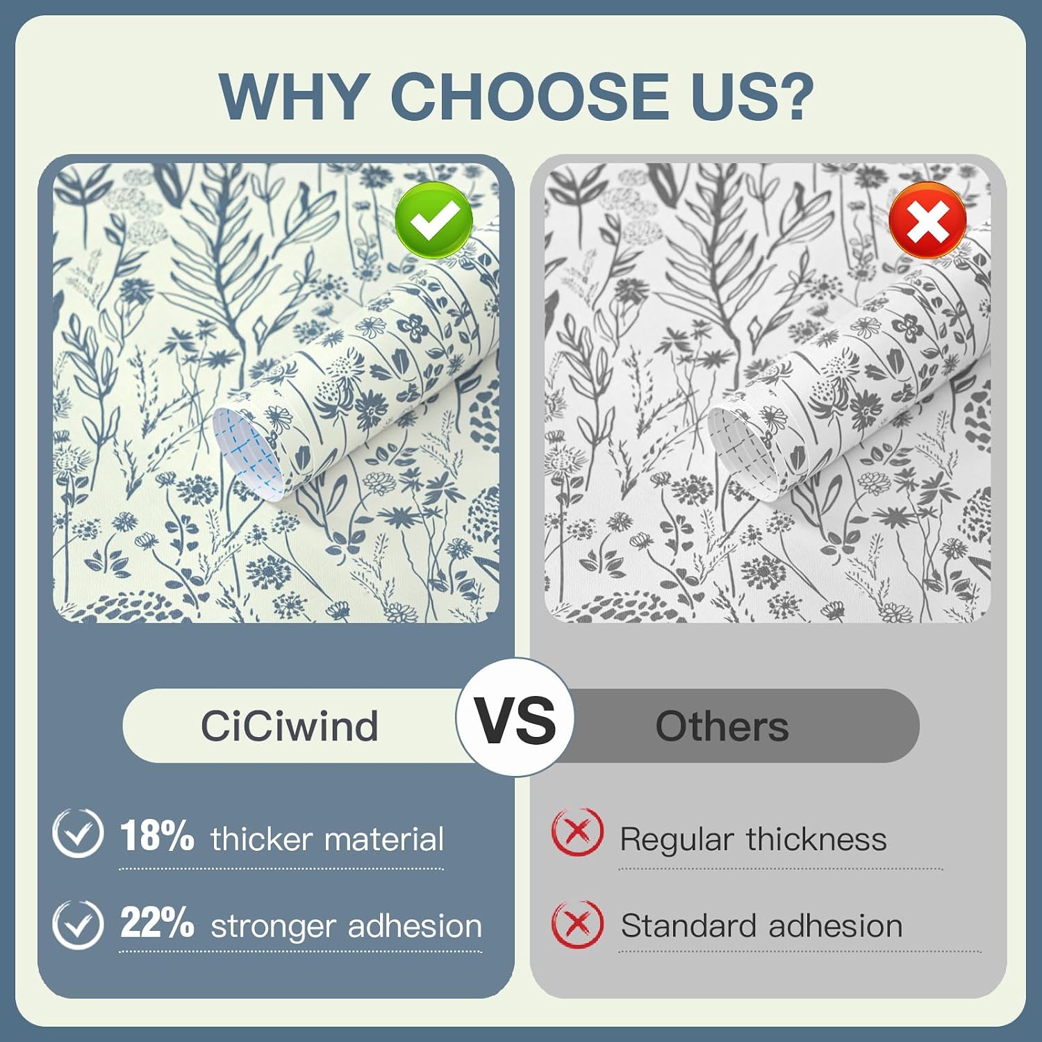 Thumbnail 1 de CiCiwind Peel and Stick Wallpaper 44x300cm
