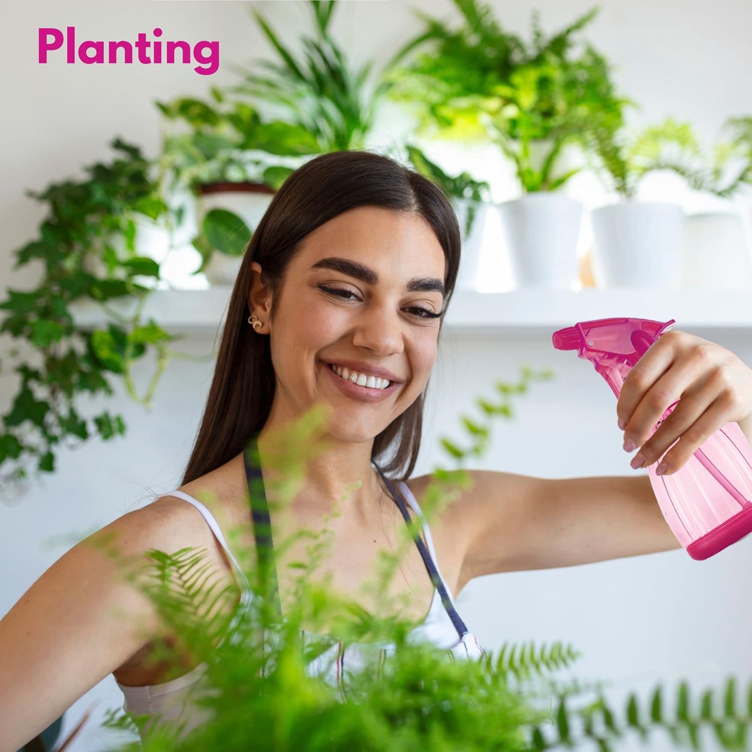 Thumbnail 2 de DilaBee 12oz Plastic Spray Bottles (3-Pack) with Adjustable Nozzle for Hair, Gardening, Cleaning, and More