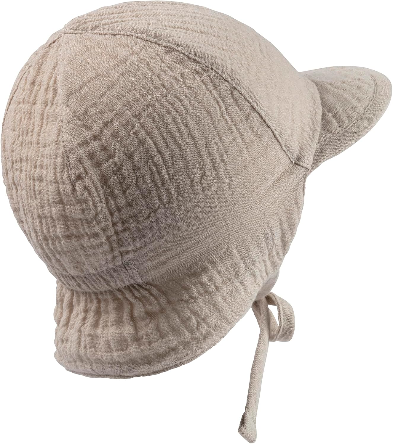 Detalle de Sterntaler Schirmmütze Nacken Wende – UV50+ Musselin-Babyhut mit Nackenschutz