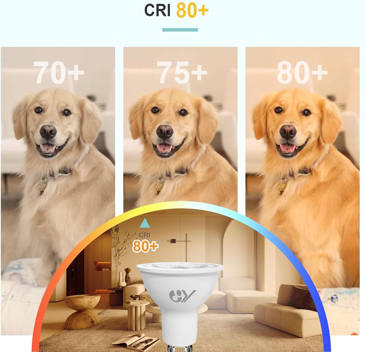Thumbnail 5 de GY GU10 LED bulb 4.9W 780lm, 10 pack