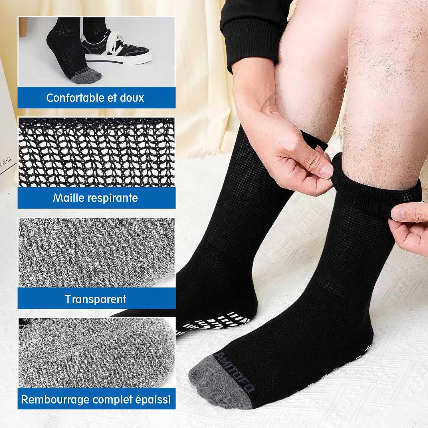Thumbnail 4 de LOFIR Chaussettes Diabétiques coton 39-50