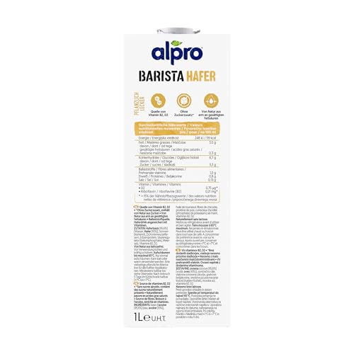 Thumbnail 11 de Alpro Barista Haferdrink – Aufschäumen leicht gemacht, milchfrei & vegan (8 x 1 L)