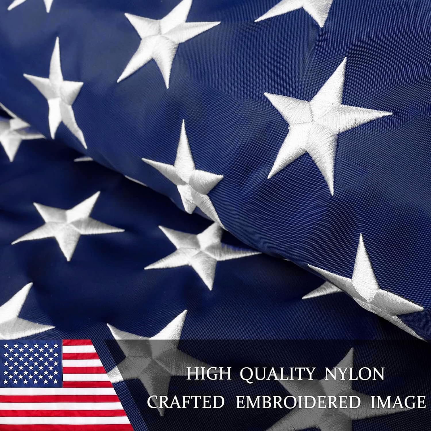 Thumbnail 4 de JPorton Ny-3X5-USA American Flag, 3x5 ft Nylon with Embroidered Stars