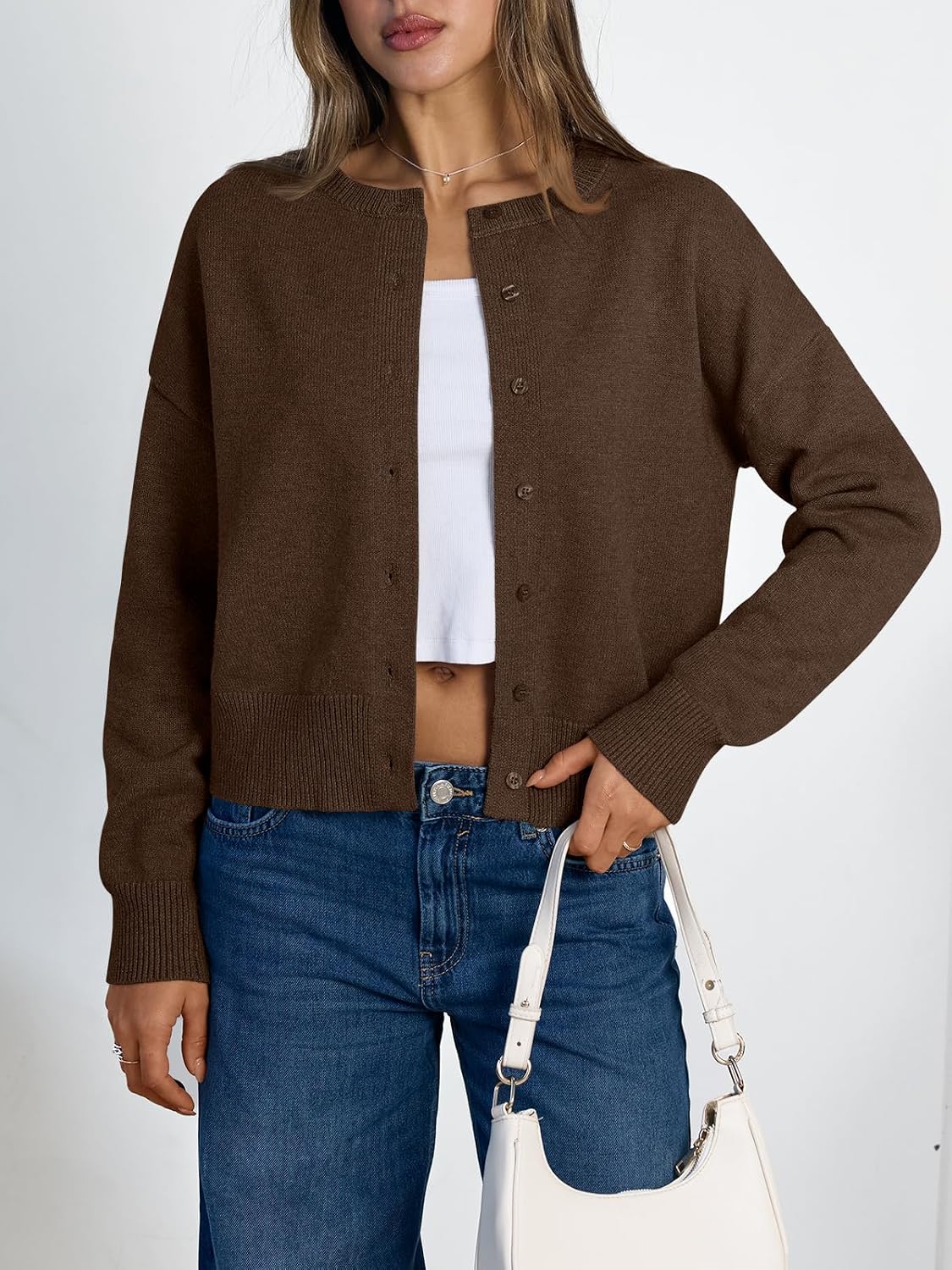 Detalle 2 de LILLUSORY Women's Cropped Cardigan