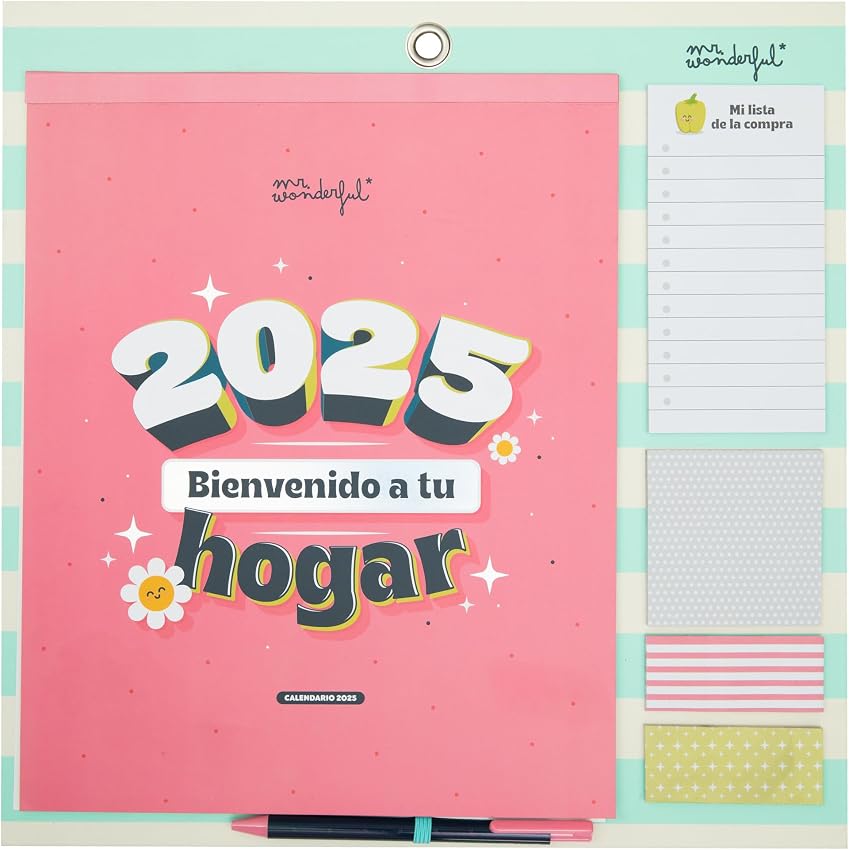 Detalle 2 de Mr. Wonderful Calendario pared Rasca‑Rasca 2025 📅