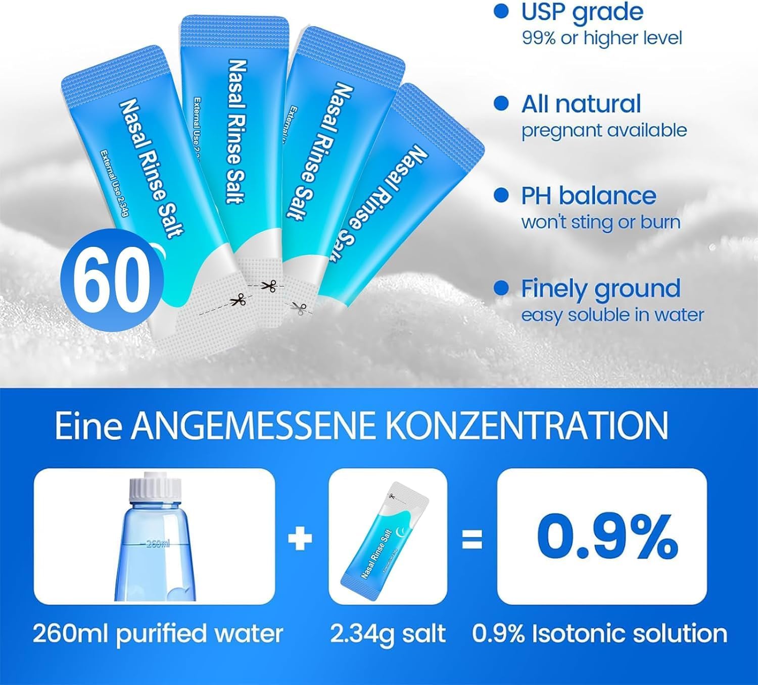 Thumbnail 5 de CYOUH Nasendusche Set 260 ml Nasenspülung
