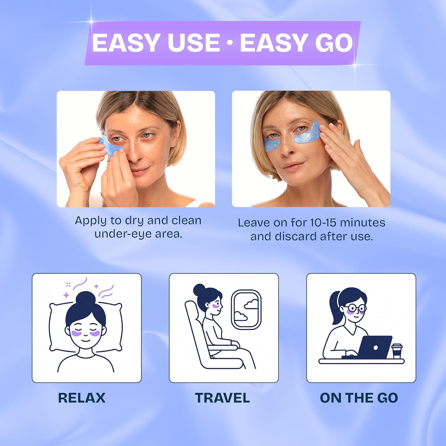 Detalle de MAREE Under Eye Patches with Marine Collagen & Hyaluronic Acid (12 Pair)
