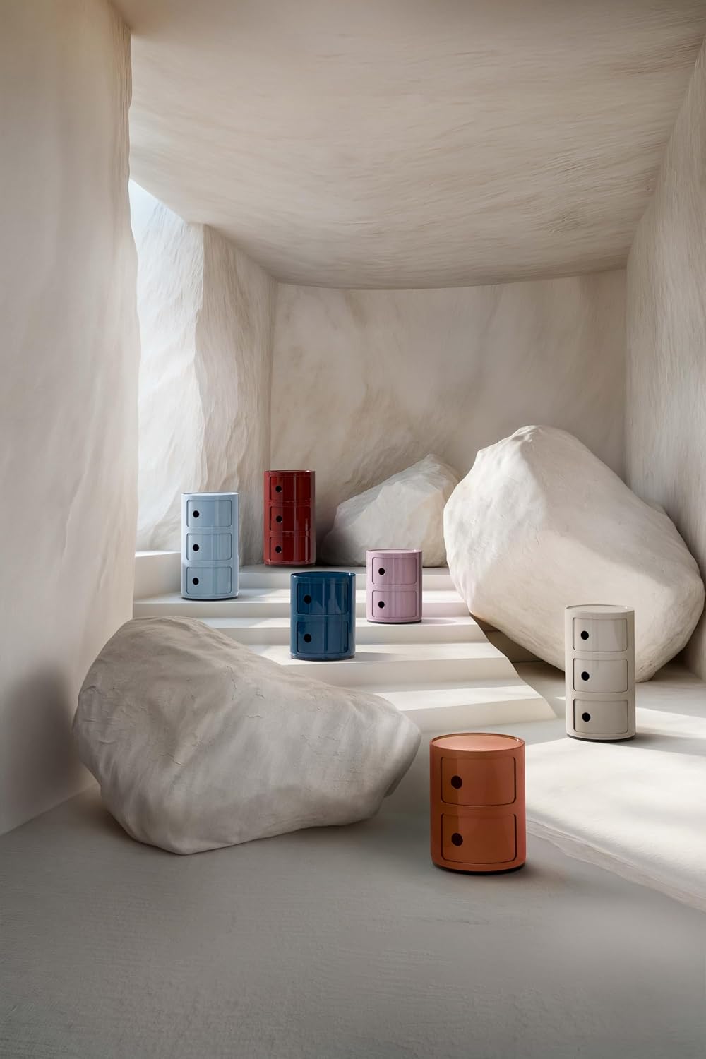 Detalle 2 de Kartell Componibili mobile contenitore 2 elementi arancio